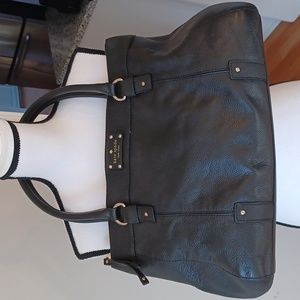 Kate Spade Berkshire Road Teegan Large Black Leather Shoulder Bag/ Satchel